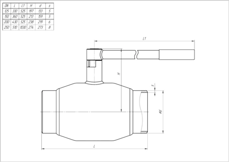 Кран шаровый LD КШЦП Gas 032.040.П/П.01. нержавеющий 12Х18Н10Т Ду32 Ру40 МПа в Иваново