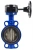 Затвор дисковый поворотный ABRA Ду450 Ру16 BUV-VF826D, межфланцевый, корпус - чугун, диск - чугун, редуктор, EPDM в Иваново